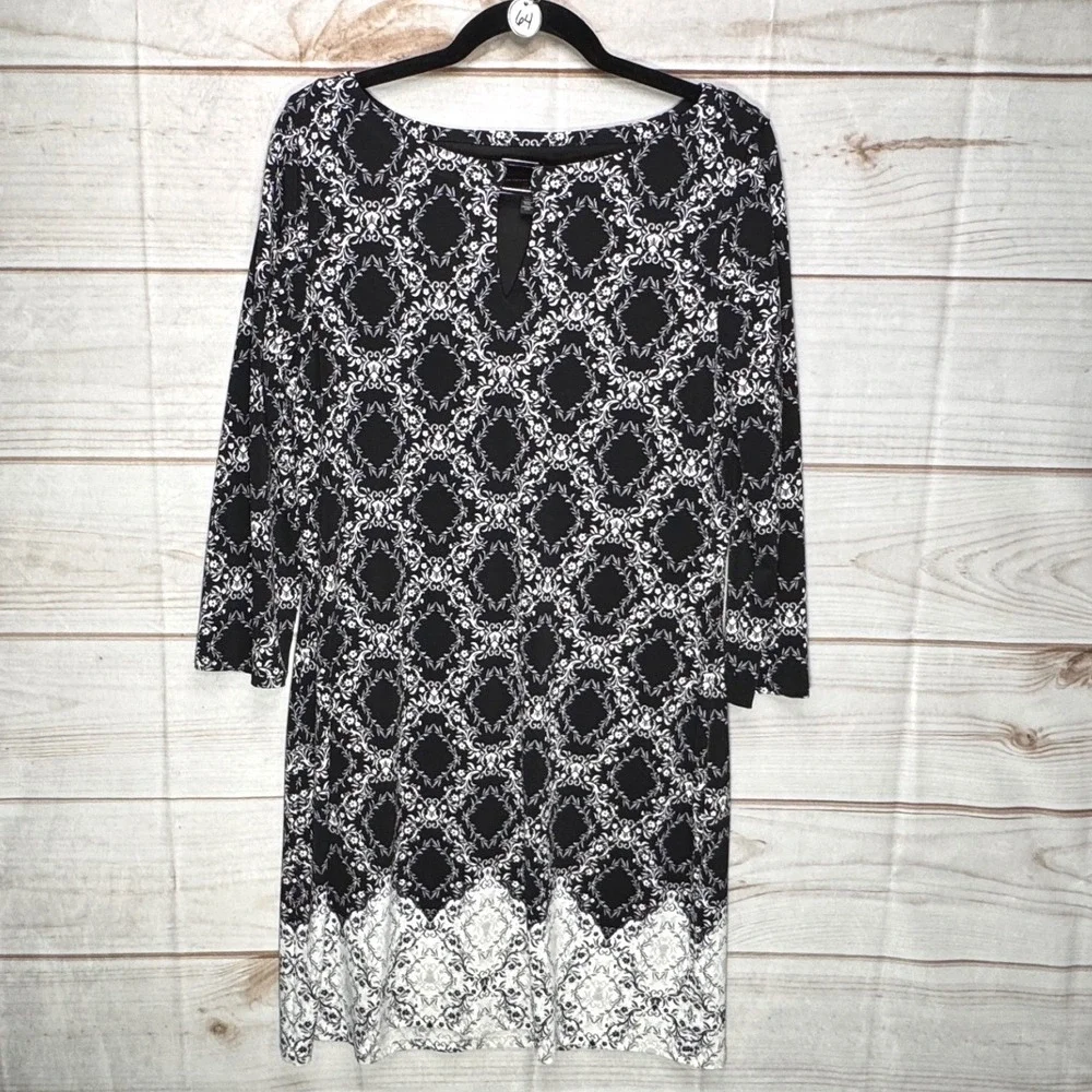 black dress white house black market WHBM FORME Rib Sleeveless Midi Dress